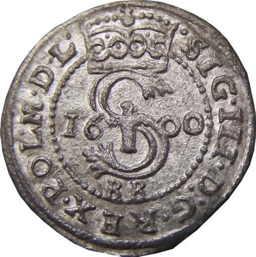 Аверс монеты - Шеляг 1600 года BB "Быдгощский монетный двор" - цена серебряной монеты - Польша, Сигизмунд III Ваза