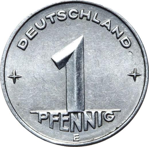 Аверс монеты - 1 пфенниг 1953 года E - цена  монеты - Германия, ГДР