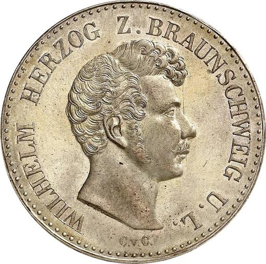 Obverse Pattern Thaler 1837 CvC - Silver Coin Value - Brunswick-Wolfenbüttel, William