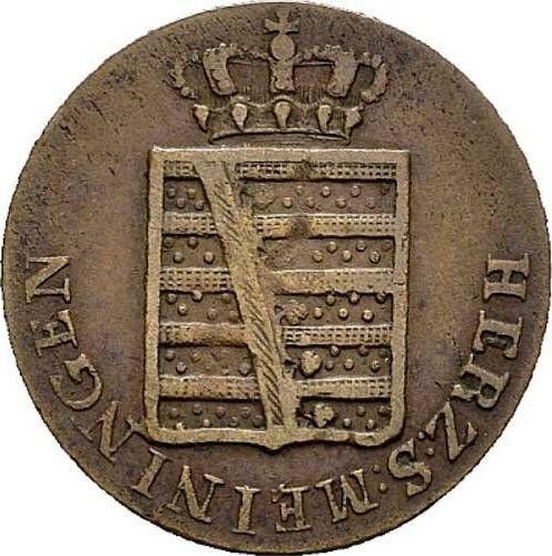 Awers monety - 1/4 krajcara 1829 - cena  monety - Saksonia-Meiningen, Bernard II