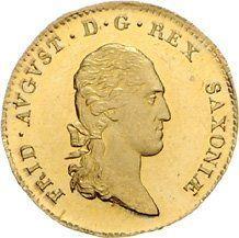 Аверс монеты - Дукат 1810 года S.G.H. - цена золотой монеты - Саксония-Альбертина, Фридрих Август I