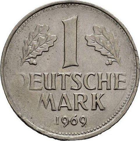 Реверс монеты - 1 марка 1950-2001 года Малый вес - цена  монеты - Германия, ФРГ