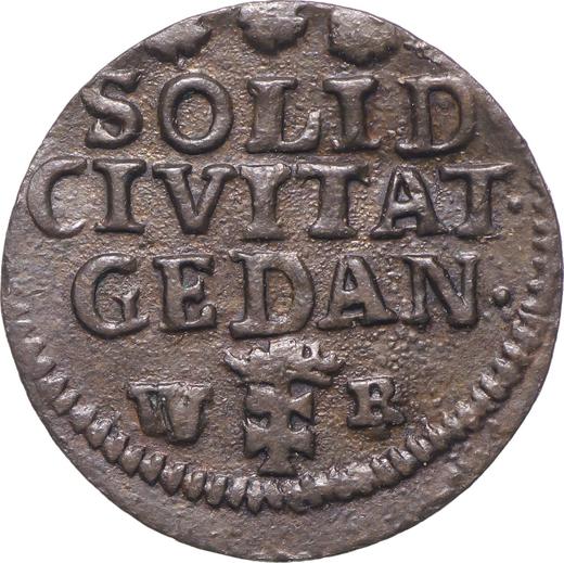 Reverso Szeląg 1754 WR "de Gdansk" - valor de la moneda  - Polonia, Augusto III