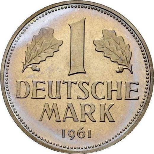 Awers monety - 1 marka 1961 G - cena  monety - Niemcy, RFN