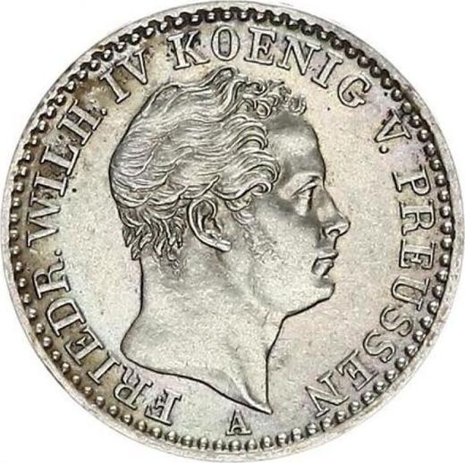 Obverse 1/6 Thaler 1852 A - Silver Coin Value - Prussia, Frederick William IV