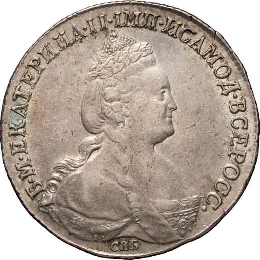 Anverso 1 rublo 1784 СПБ ММ - valor de la moneda de plata - Rusia, Catalina II