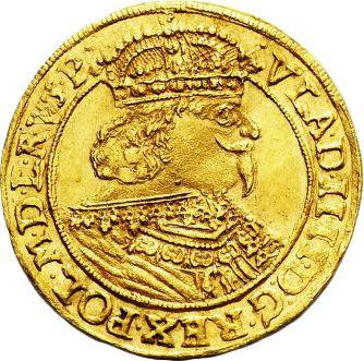 Аверс монеты - Дукат 1641 года MS "Торунь" - цена золотой монеты - Польша, Владислав IV