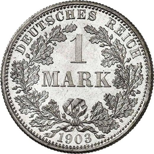 Awers monety - 1 marka 1903 F "Typ 1891-1916" - cena srebrnej monety - Niemcy, Cesarstwo Niemieckie