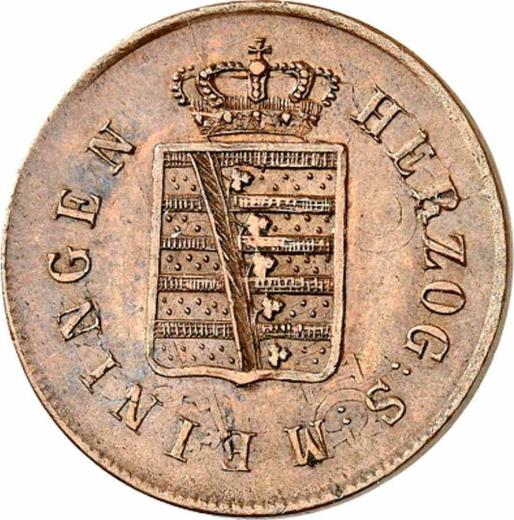 Obverse Kreuzer 1834 "Type 1831-1835" -  Coin Value - Saxe-Meiningen, Bernhard II