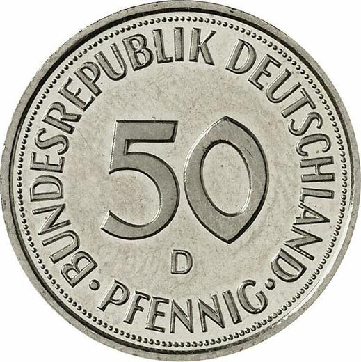 Obverse 50 Pfennig 1996 D -  Coin Value - Germany, FRG