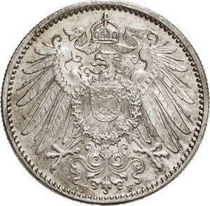 Rewers monety - 1 marka 1906 F "Typ 1891-1916" - cena srebrnej monety - Niemcy, Cesarstwo Niemieckie