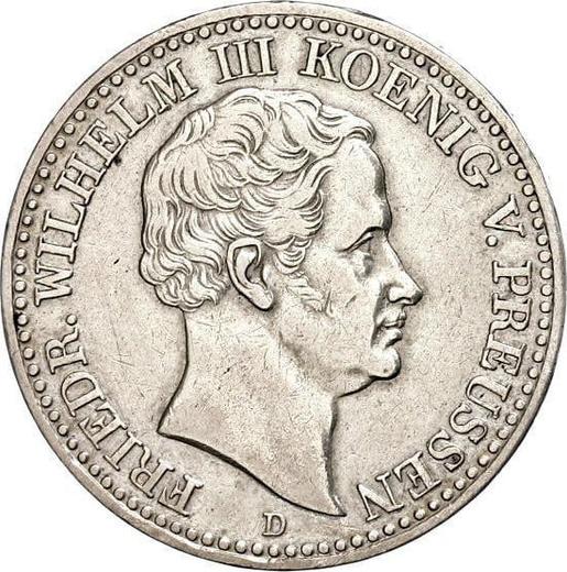 Awers monety - Talar 1831 D - cena srebrnej monety - Prusy, Fryderyk Wilhelm III