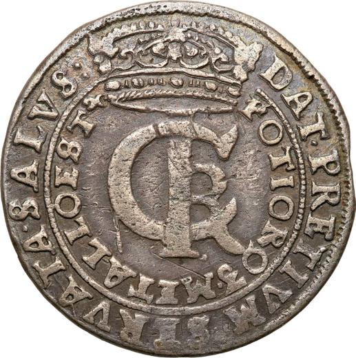 Аверс монеты - Злотовка (30 грошей) 1664 года AT - цена серебряной монеты - Польша, Ян II Казимир