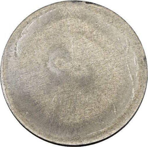 Реверс монеты - 20 марок 1971 года "Либкнехт и Люксембург" Алюминий Односторонний оттиск - цена  монеты - Германия, ГДР