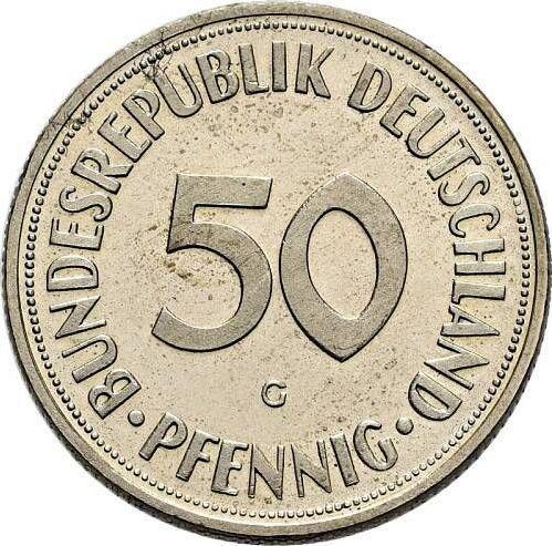 Obverse 50 Pfennig 1950 G - Germany, FRG