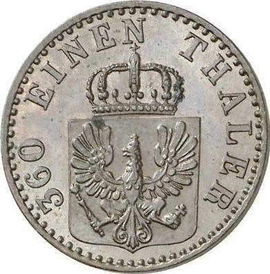 Аверс монеты - 1 пфенниг 1860 года A - цена  монеты - Пруссия, Фридрих Вильгельм IV
