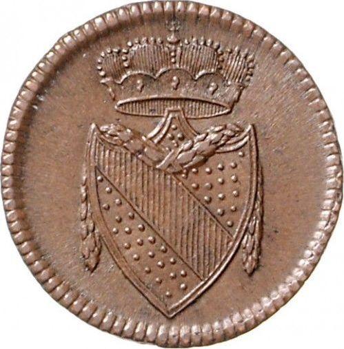 Anverso 1 Kreuzer 1803 - valor de la moneda  - Baden, Carlos Federico 