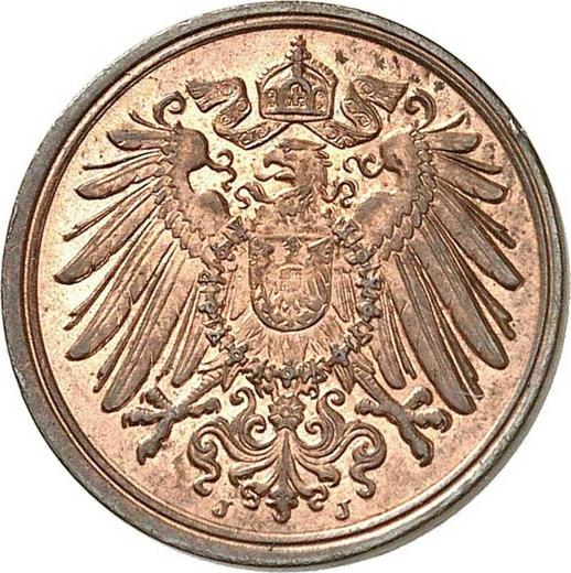 Реверс монеты - 1 пфенниг 1901 года J "Тип 1890-1916" - цена  монеты - Германия, Германская Империя
