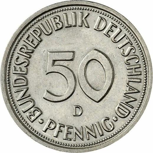 Anverso 50 Pfennige 1986 D - valor de la moneda  - Alemania, RFA