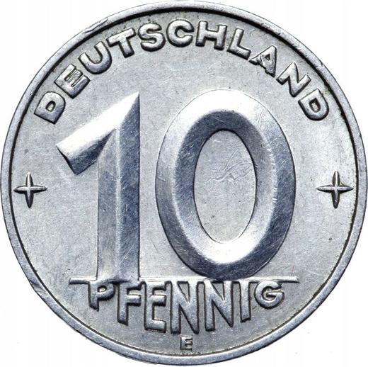 Аверс монеты - 10 пфеннигов 1952 года E - цена  монеты - Германия, ГДР