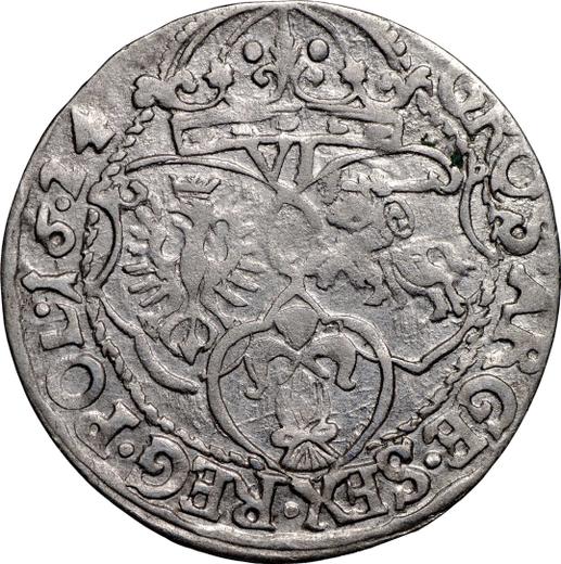 Reverse 6 Groszy (Szostak) 1624 - Silver Coin Value - Poland, Sigismund III Vasa