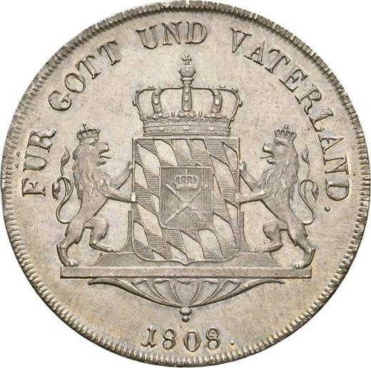 Реверс монеты - Талер 1808 года - цена серебряной монеты - Бавария, Максимилиан I