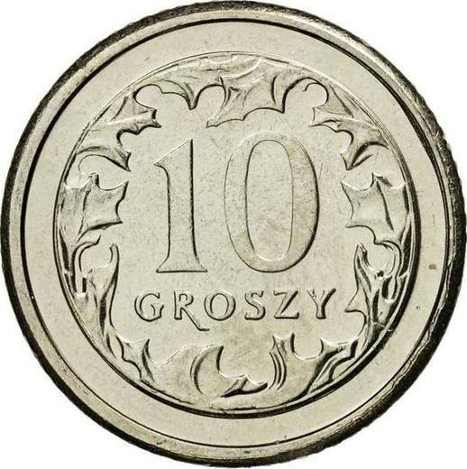 Reverso 10 groszy 2008 MW - valor de la moneda  - Polonia, República moderna