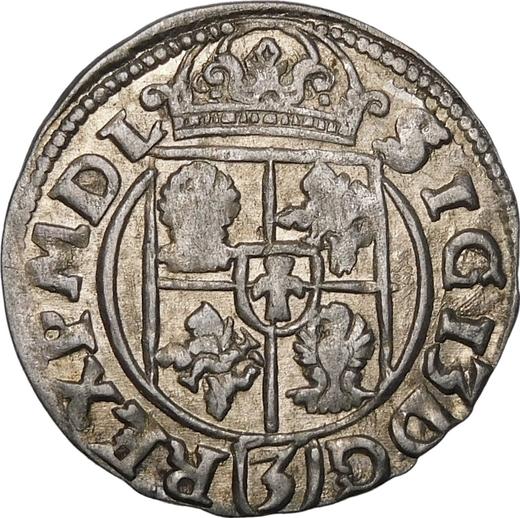 Реверс монеты - Полторак 1615 года "Быдгощский монетный двор" - цена серебряной монеты - Польша, Сигизмунд III Ваза