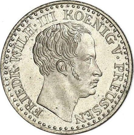 Аверс монеты - 1 серебряный грош 1840 года A - цена серебряной монеты - Пруссия, Фридрих Вильгельм III