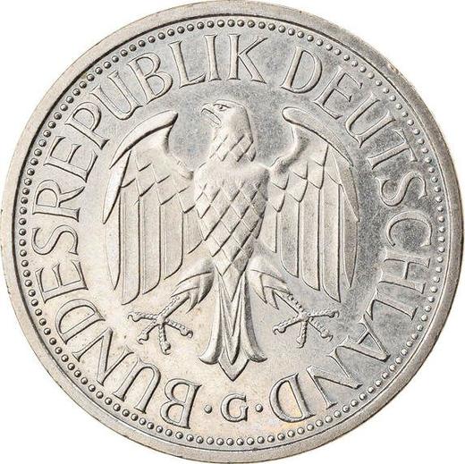 Реверс монеты - 1 марка 1988 года G - цена  монеты - Германия, ФРГ