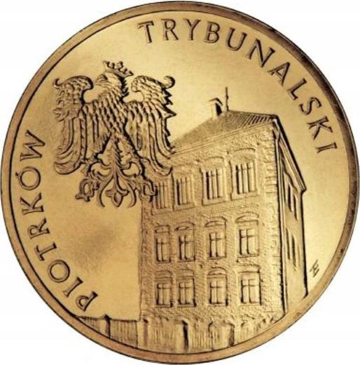 Реверс монеты - 2 злотых 2008 года MW ET "Пётркув-Трыбунальский" - цена  монеты - Польша, III Республика после деноминации