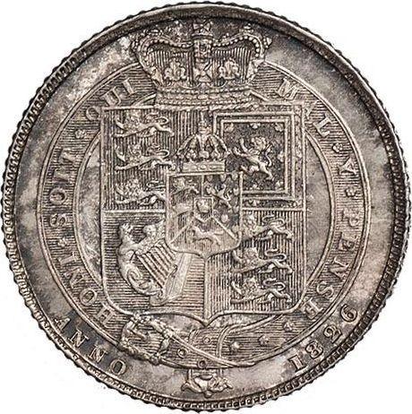 Реверс монеты - 6 пенсов 1826 года BP "Тип 1824-1826" - цена серебряной монеты - Великобритания, Георг IV