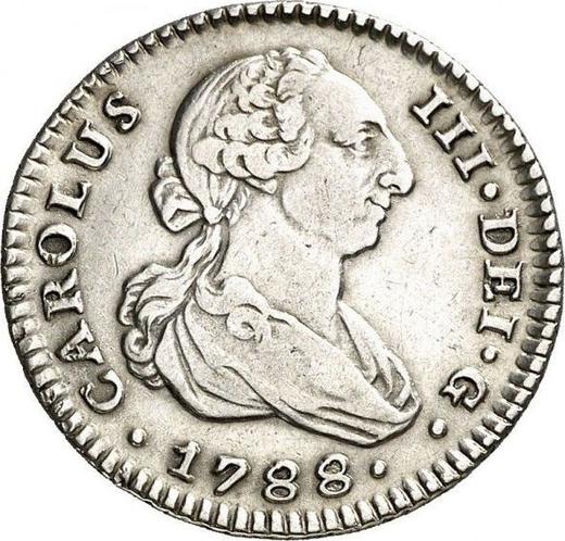 Awers monety - 1 real 1788 M M - cena srebrnej monety - Hiszpania, Karol III