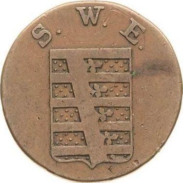 Аверс монеты - 3 пфеннига 1830 года - цена  монеты - Саксен-Веймар-Эйзенах, Карл Фридрих