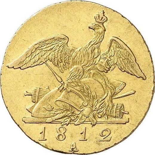 Reverso Frederick D'or 1812 A - valor de la moneda de oro - Prusia, Federico Guillermo III