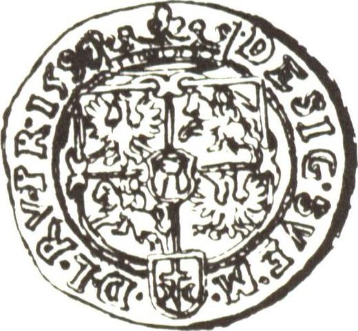 Rewers monety - Dukat 1590 "Typ 1590-1592" - cena złotej monety - Polska, Zygmunt III