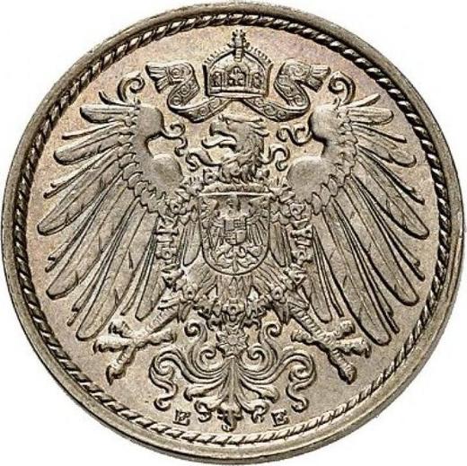 Reverso 5 Pfennige 1898 E "Tipo 1890-1915" - valor de la moneda  - Alemania, Imperio alemán