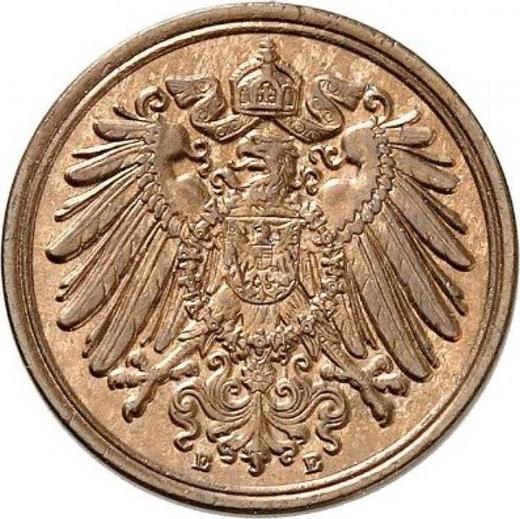Реверс монеты - 1 пфенниг 1904 года E "Тип 1890-1916" - цена  монеты - Германия, Германская Империя