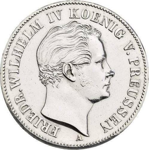 Anverso Tálero 1852 A "Minero" - valor de la moneda de plata - Prusia, Federico Guillermo IV