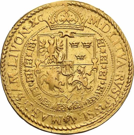 Реверс монеты - 10 дукатов (Португал) 1612 года - цена золотой монеты - Польша, Сигизмунд III Ваза