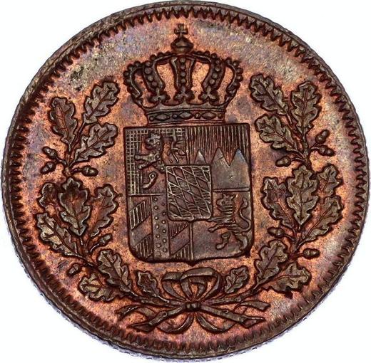 Anverso Medio kreuzer 1855 - valor de la moneda  - Baviera, Maximilian II