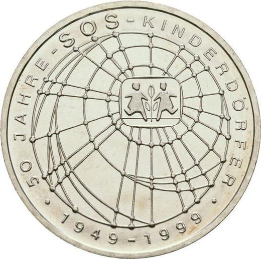 Anverso 10 marcos 1999 J "Aldeas Infantiles SOS" - valor de la moneda de plata - Alemania, RFA