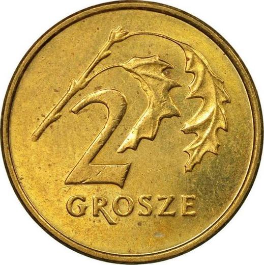Revers 2 Grosze 1999 MW - Münze Wert - Polen, III Republik Polen nach Stückelung