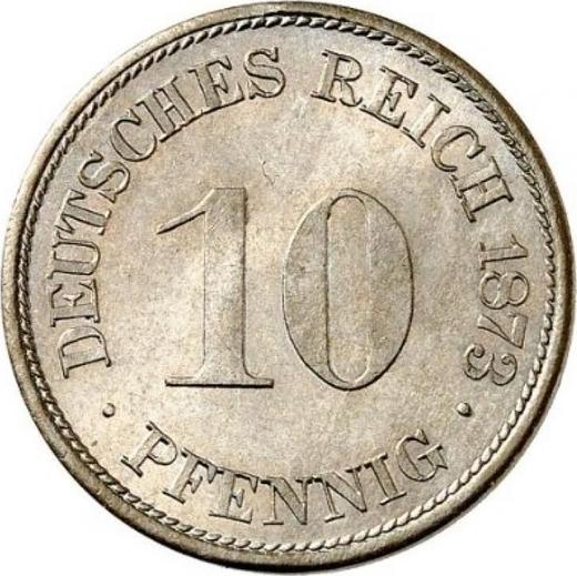 Аверс монеты - 10 пфеннигов 1873 года H "Тип 1873-1889" - цена  монеты - Германия, Германская Империя