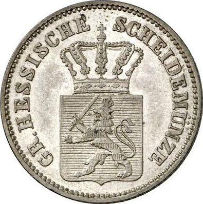 Awers monety - 6 krajcarów 1864 - cena srebrnej monety - Hesja-Darmstadt, Ludwik III