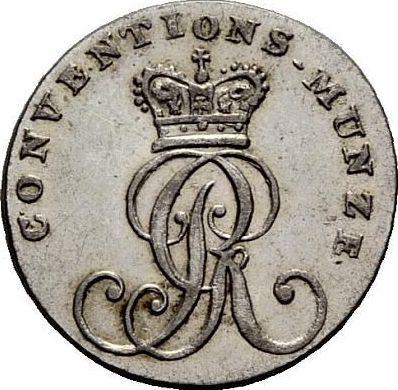Аверс монеты - 1/24 талера 1817 года H - цена серебряной монеты - Ганновер, Георг III
