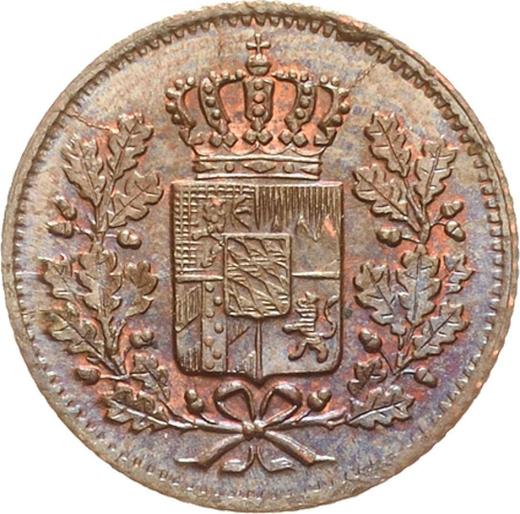 Anverso Heller 1850 - valor de la moneda  - Baviera, Maximilian II