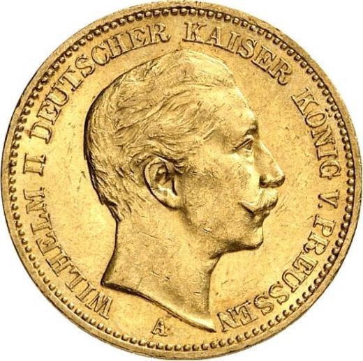 Anverso 20 marcos 1893 A "Prusia" - valor de la moneda de oro - Alemania, Imperio alemán