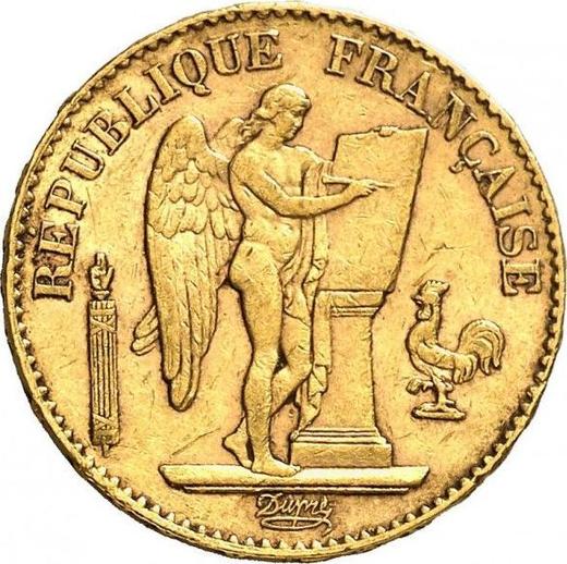 Anverso 20 francos 1888 A "Tipo 1871-1898" París - valor de la moneda de oro - Francia, Tercera República