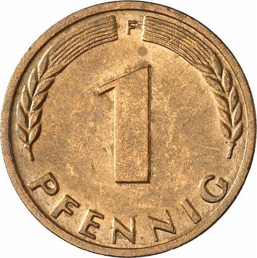 Аверс монеты - 1 пфенниг 1968 года F - цена  монеты - Германия, ФРГ